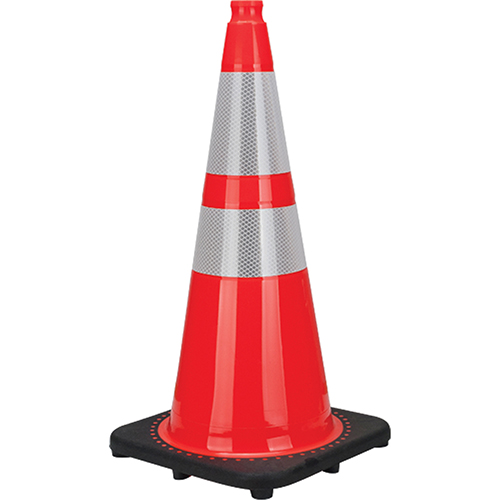 safety orange cone H.: 28'' - - Njco